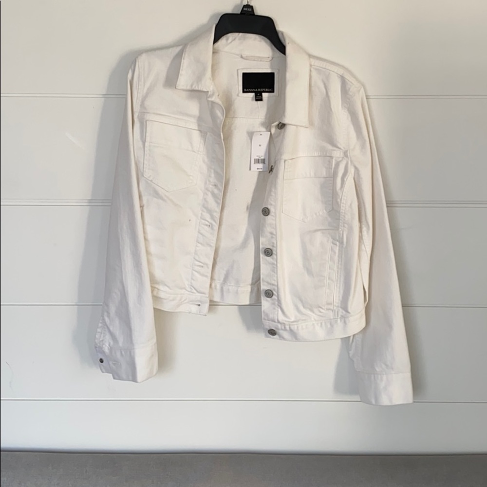 White Denim Banana Republic Jacket